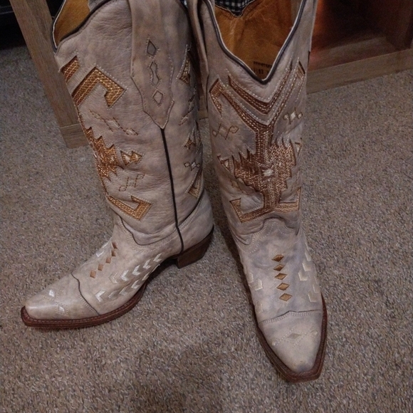 Corral Shoes - Corral Odessa Leather Cowboy Boots